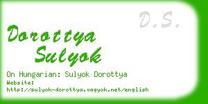 dorottya sulyok business card